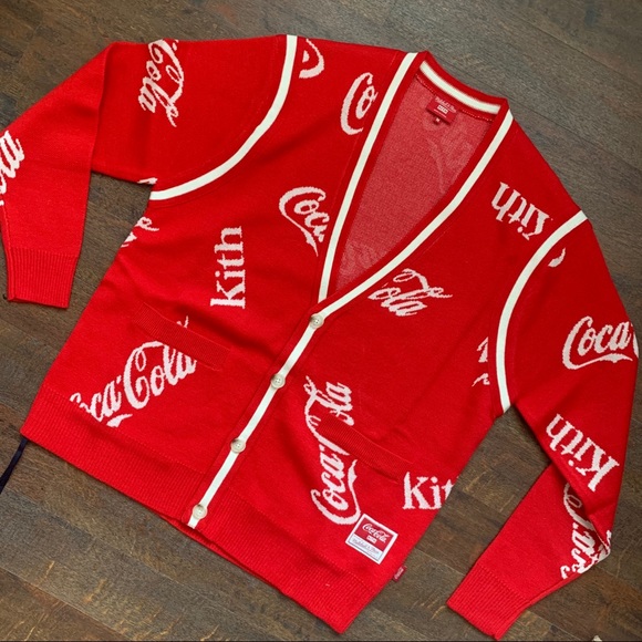 🔥HOST PICK🔥 NWT Kith x Coca- Cola x Mitchell & Ness sweater - Picture 10 of 15